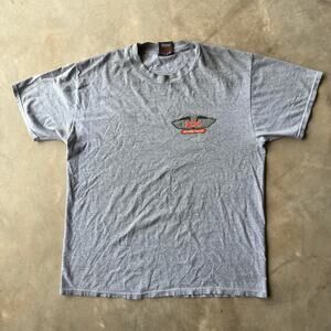 VINTAGE HARLEY DAVIDSON ANNUAL HOG RALLY 1997 MENS LARGE 90S USA GRAY